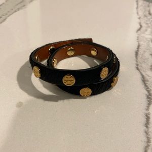 Tory Burch calf hair wrap bracelet